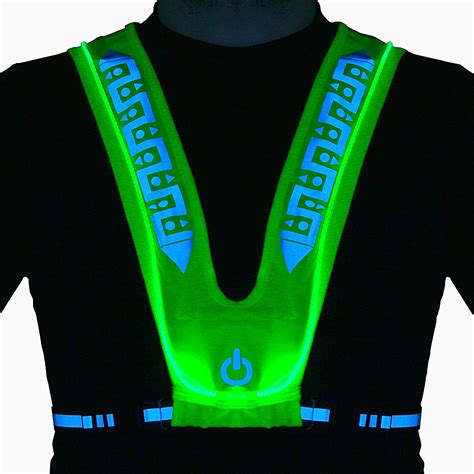 FitVis LED Reflective Running Vest High Visibility Rechargeable