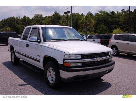 1999 Summit White Chevrolet Silverado 1500 Ls Extended Cab 4x4