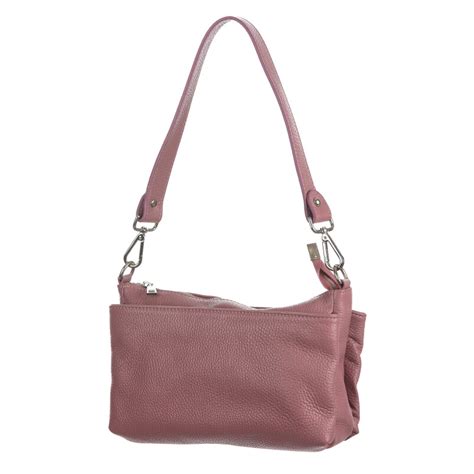 Borsa A Spalla Tracolla Da Donna In Vera Pelle MAGDA Colore ROSA