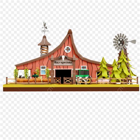 Front View Png Image Farm House Front View Pumpkin Farm House Front
