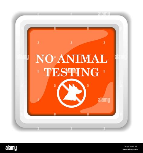 No Animal Testing Icon Stock Photo Alamy