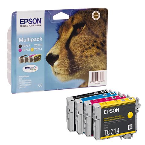 Epson T0715 C13T07154012 Tinten Multipack CMYK 4er Set