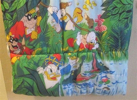 Rare 1986 Ero Walt Disneys Ducktales Sleeping Bag Blanket Scrooge