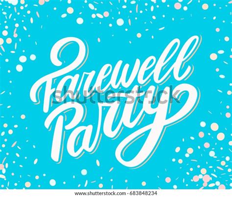 Farewell Party Banner Stock Vector (Royalty Free) 683848234