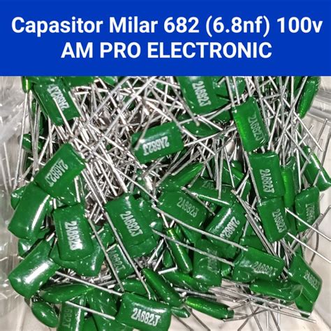 Jual Kapasitor Milar 682 100v 6 8nf Capacitor Mylar 6n8 0 0068uf