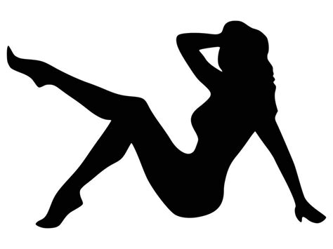 Pin Up Girl Silhouette Vector at Vectorified.com | Collection of Pin Up ...