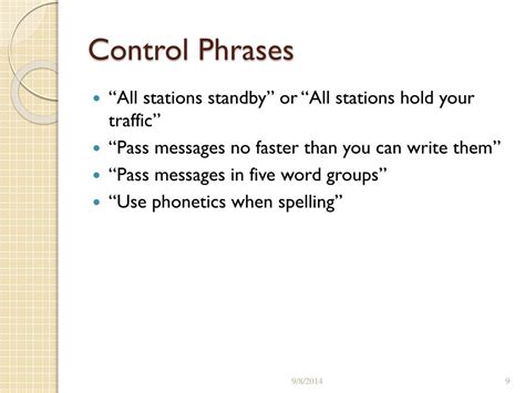 Ppt Operating In An Amateur Radio Net Powerpoint Presentation Free