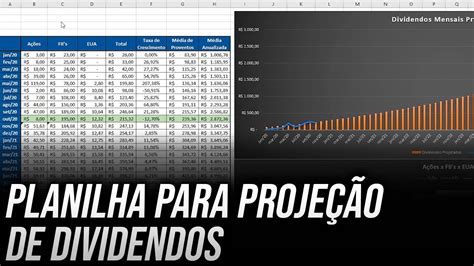 Descubra sua Renda Passiva Futura Planilha para Projeção de