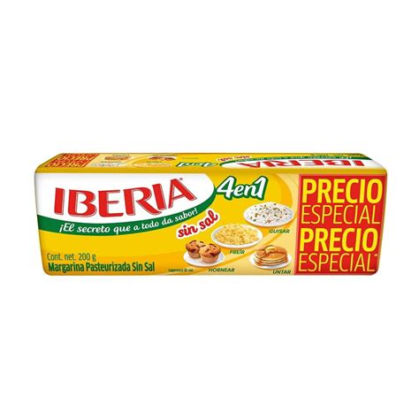 Margarina Iberia Sin Sal 200 G Walmart