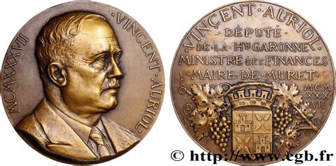 Iii Republic M Daille Vincent Auriol Fme Medals