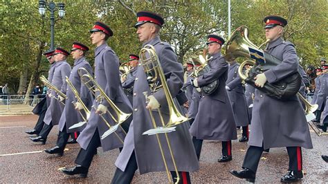 British Army Band Tidworth Full March Back October First Day