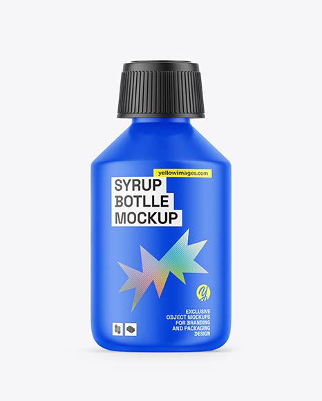 Matte Syrup Bottle Mockup Psd Templates