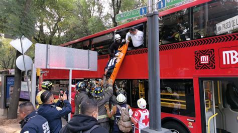 Accidente Metrobús Un fuerte choque de autobuses deja más de 89