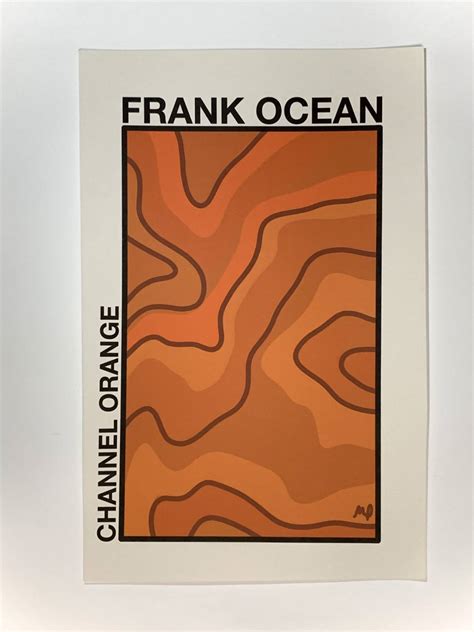 Frank Ocean Poster Channel Orange Poster Frank Ocean Channel Orange