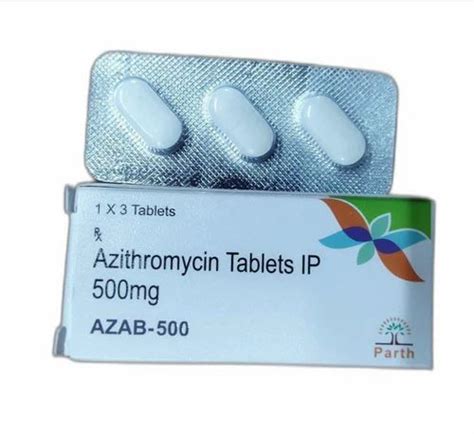 AZAB 500 Azithromycin Tablet At 40 Box Azithromycin 500 Mg In