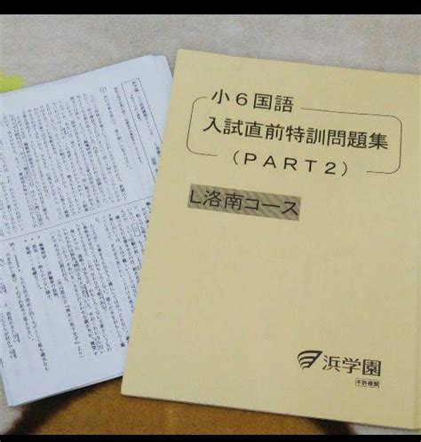 浜学園 小6 入試直前特訓 国語 メルカリ