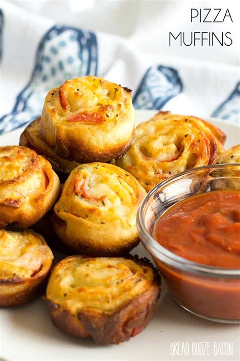 Pizza Muffin Recipe with Video • Bread Booze Bacon