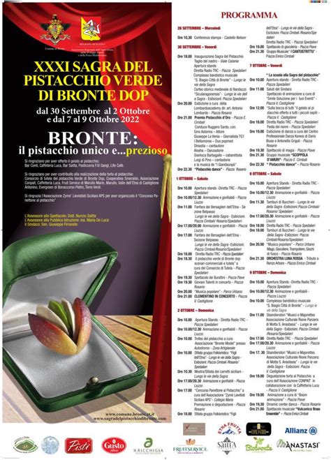 Sagra Del Pistacchio Di Bronte Sicil Food