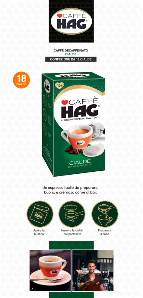 Caff Decaffeinato Cremoso Cialde Hag