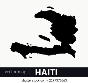 High Detailed Vector Map Haiti Stock Vector Royalty Free