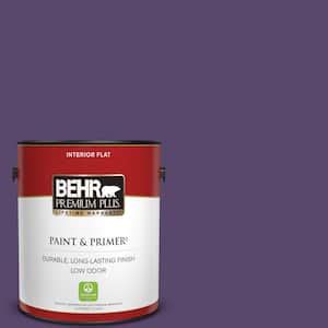 BEHR MARQUEE 1 Gal P570 7 Proper Purple Flat Exterior Paint Primer