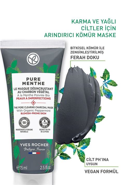 Yves Rocher Pure Menthe Gözenekleri Derinlemesine Arındıran Siyah