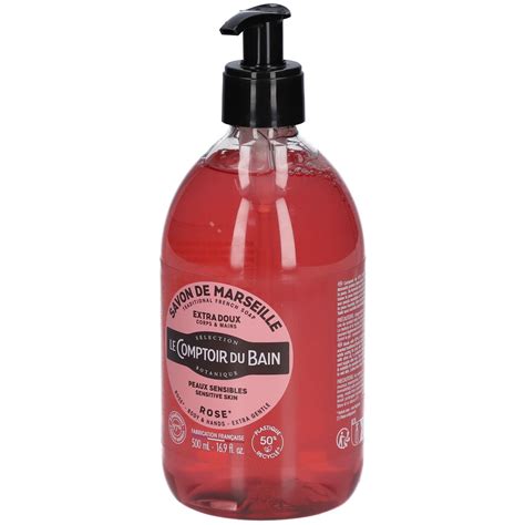 Le Comptoir Du Bain Savon Traditionnel De Marseille Rose 500 Ml