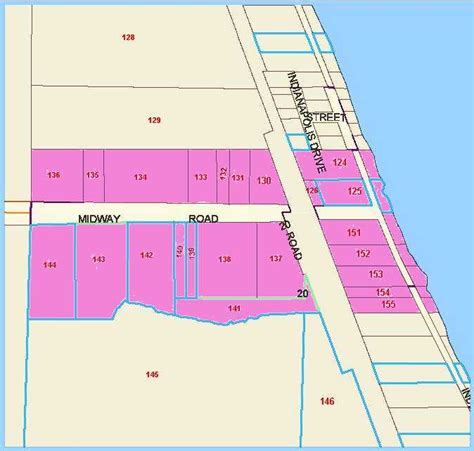 Town Of Indian River Drive Map Sector E Detail Midway Road