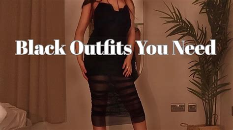 Black Outfits You Need In Your Wardrobe For Youtube