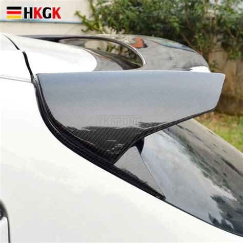 Real Carbon Fiber Frp Sports Car Rear Roof Double Dual Spoiler Wing