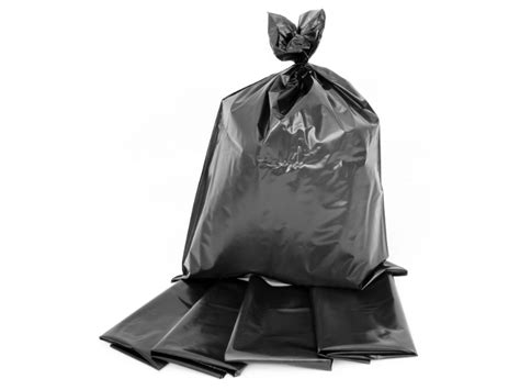 Jangro Black Refuse Sacks Black Rubbleaggregate Bags 22x32 Extra