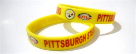 Bittsburgh Steelers Nfl Football Team Silicone Rubber Bracelet Sport