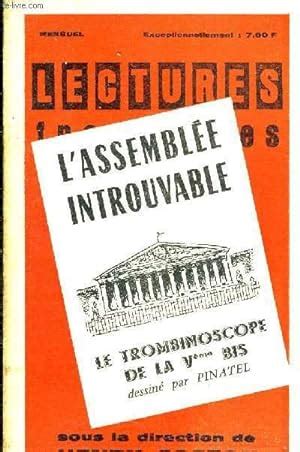 Lectures Francaises L Assemblee Introuvable Le Trombinoscope De La