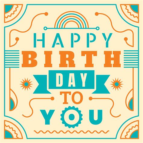 Birthday Card 273488 Vector Art At Vecteezy