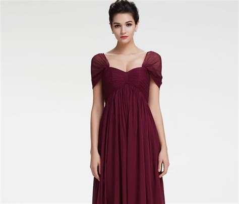 Dark Red Maternity Bridesmaid Dresses With Multi Way Straps Edresstore