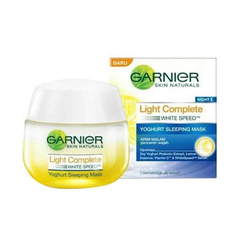 Jual Garnier Light Complete Yoghurt Sleeping Mask Night Ml Ml