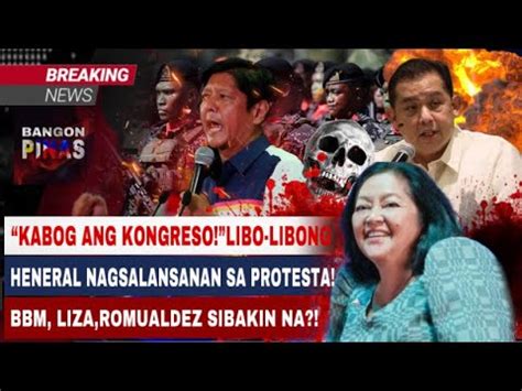 Kabog Ang Kongreso Libo Libong Heneral Nagsalansanan Sa Protesta Bbm