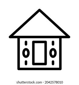 Home Icon House Icon Black White Stock Vector (Royalty Free) 2042578010 | Shutterstock