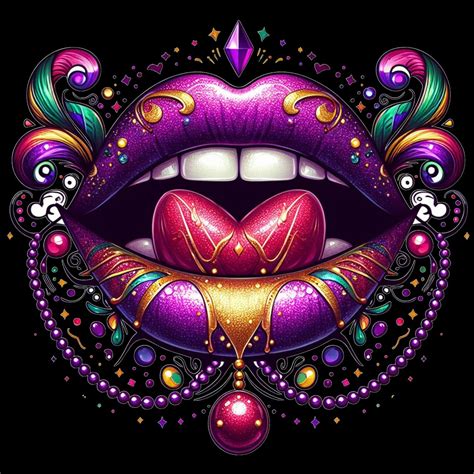 Mardi Gras Lips Digital Download Festival Holiday Png Etsy
