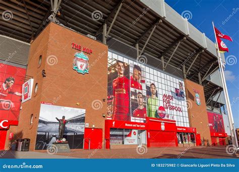 View Of The Anfield Stadium Liverpool England Editorial Photography