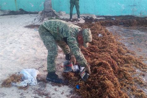 EN PUERTO MORELOS Sedena Asegura 21 Kilos De Polvo Blanco Al Parecer