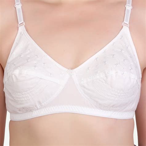 Plain Full Figure Cotton White Bra Set At Rs 46piece In New Delhi Id 25403037262