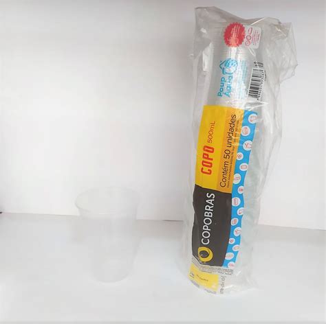 Copo Descartável 500 ml Copobras 20x50 caixa Primo s