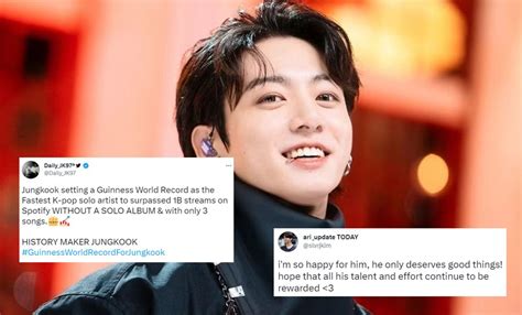 Army Celebrates As Bts Jungkook Breaks Guinness World Record For