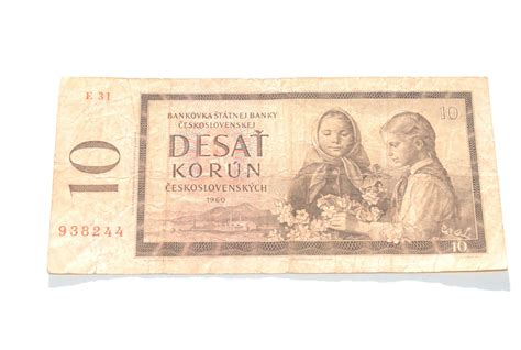 Stary banknot 10 koron Czechosłowacja 1960 antyk Cieszyn OLX pl