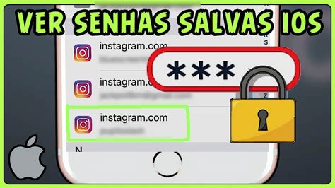 Como Ver As Senhas Salvas No Iphone YouTube