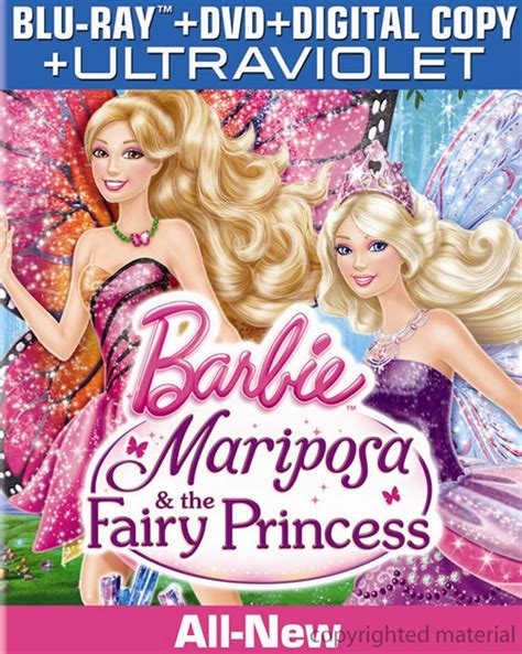 Barbie Mariposa The Fairy Princess Dvd And Blu Ray Barbie Movies