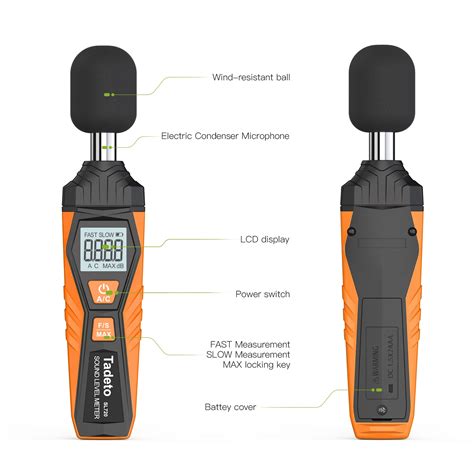 Snapklik Decibel Meter Tadeto Digital Sound Level Meter Portable