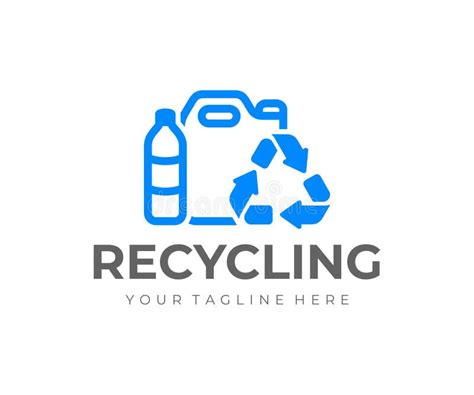 Plastic Recycling Logo Design Recycle Plastic Bottles Vector Design