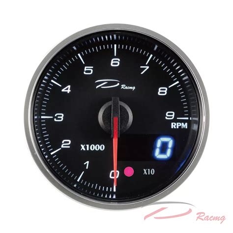 Depo Racing Aftermarket Rpm Cylinder Rev Counter Tachometer For Sport